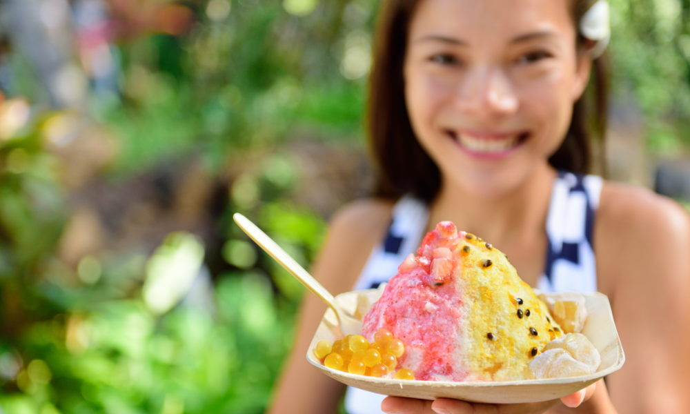 colorful Hawaii shave ice
